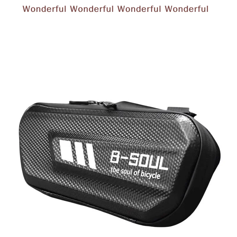 Durable Carbon Fiber Motorcycle Hanging Bag Waterproof Hard Shell Zipper Closure Fit for All Motorbike Riding Scenes