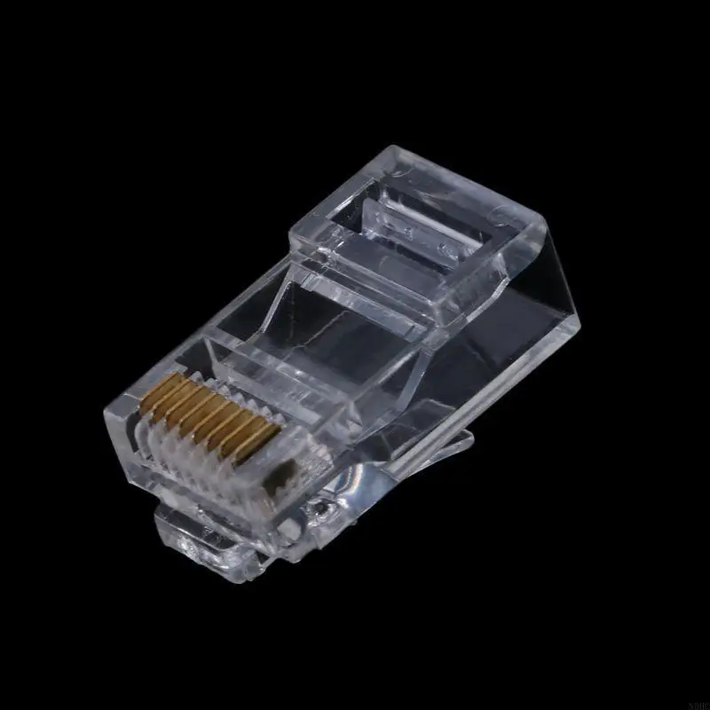 100PCS/25PCS RJ45 CAT5 RJ-45 Modular Plug Internet Cable LAN Connector 8pin 8P8C N0HC