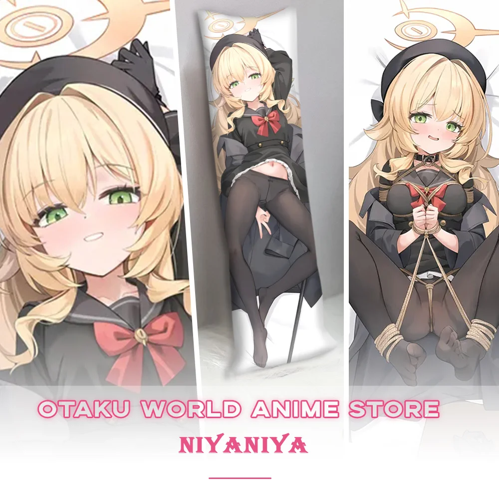 

Наволочка Niyaniya Dakimakura, синий архив отаку, реквизит для обнимания тела, аниме, игра, ролевой подарок для взрослых, 3D-печать, декор, реквизит
