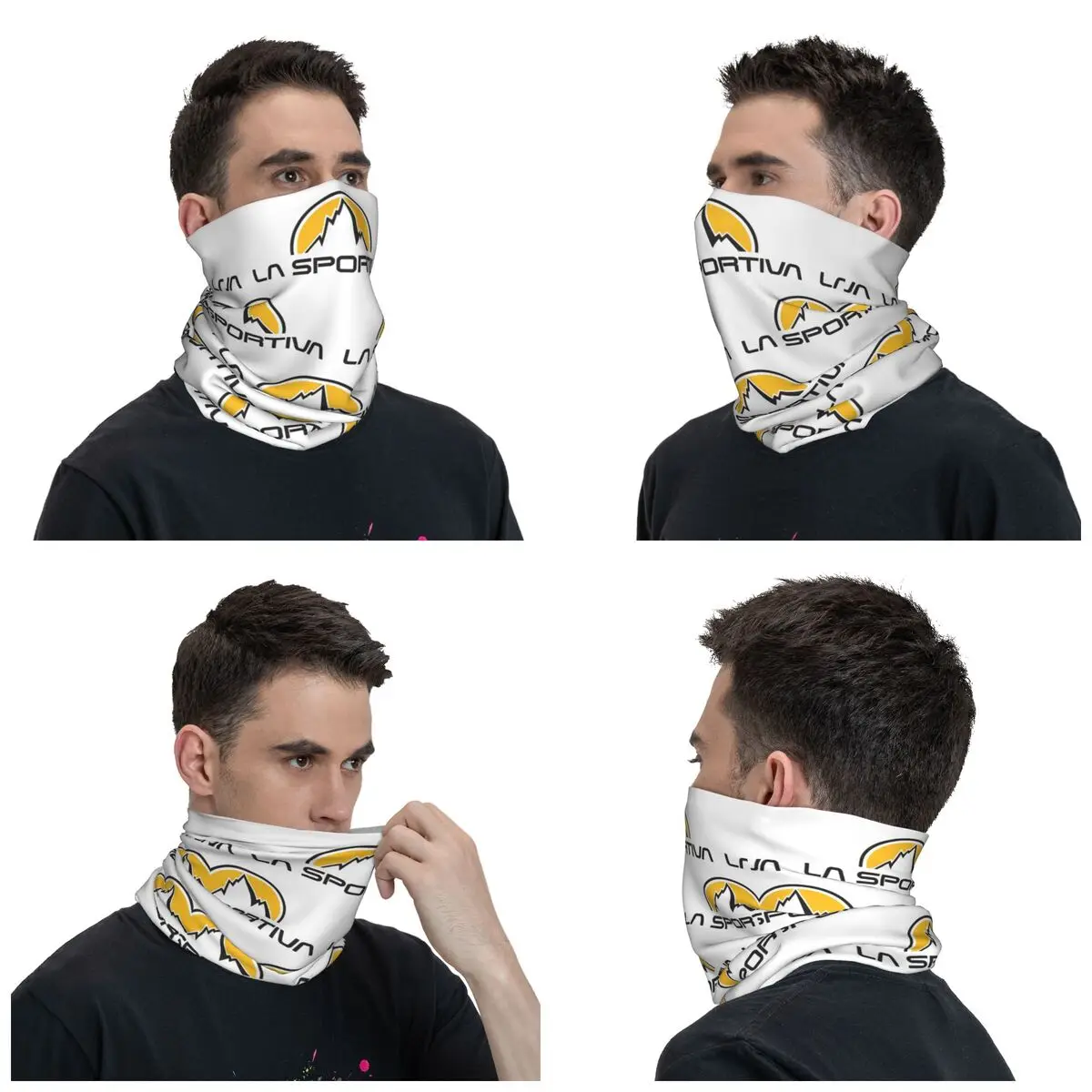 La Sportiva Logo Bandana Nek Gaiter Print Bivakmutsen Masker Sjaal Multifunctionele Hoofdband Rijden Voor Mannen Vrouwen Volwassen Wasbaar