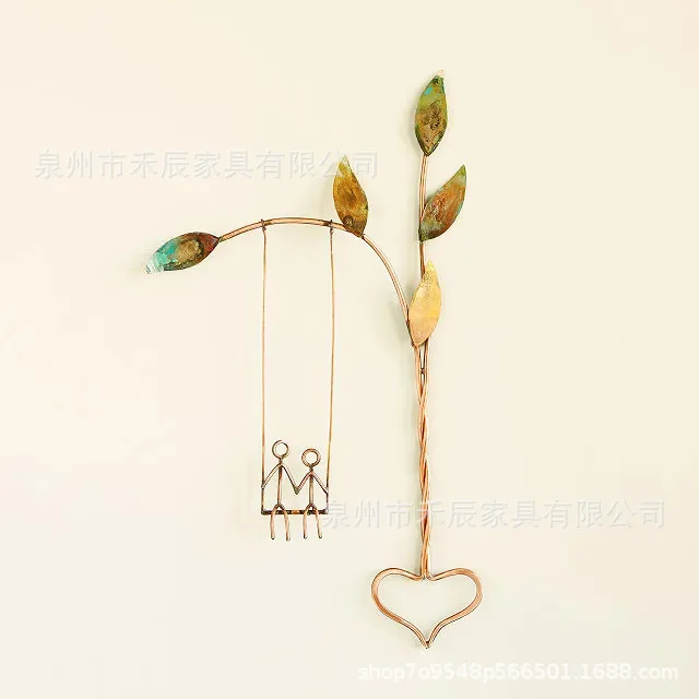 

New Mother's Day Love Swing Metal Crafts Gifts Metal Ornaments