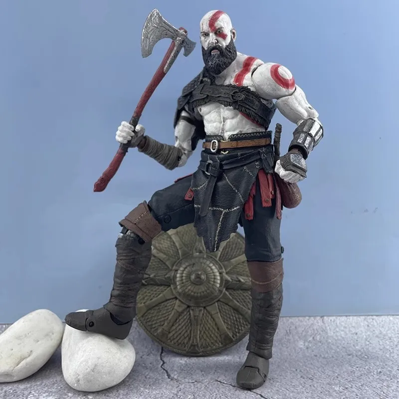 Neca God of War PS4เกมคลาสสิค Kratos ตุ๊กตาขยับแขนขาได้พีวีซีโมเดลตุ๊กตาของเล่นสะสมของขวัญวันเกิด