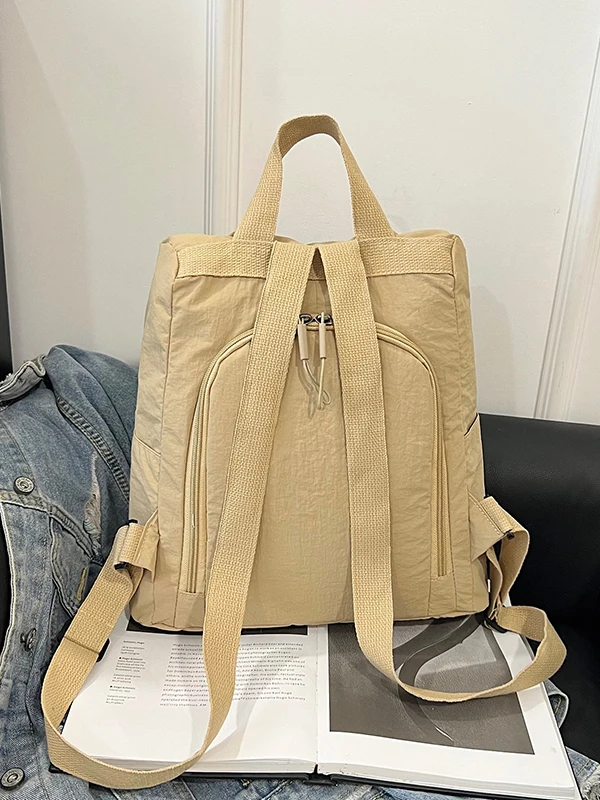 Ladies Multi-Functional Casual Computer Backpack Large Capacity Versatile Commuter Bag Outdoor Travel Double Shoulder Bag