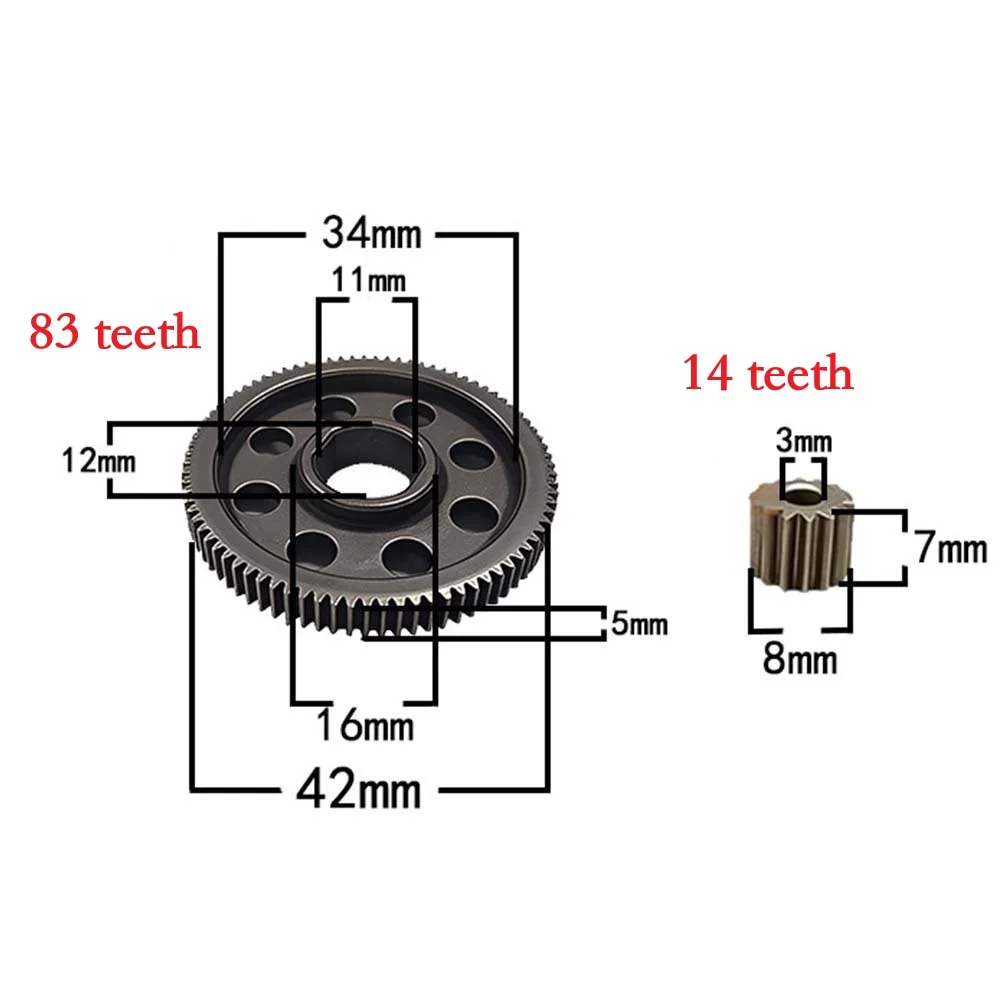 2PCS Replacement Gears For Electrical Chainsaw For 4/6/8-inch Grass Trimmers Electric Chain Saw Accessories