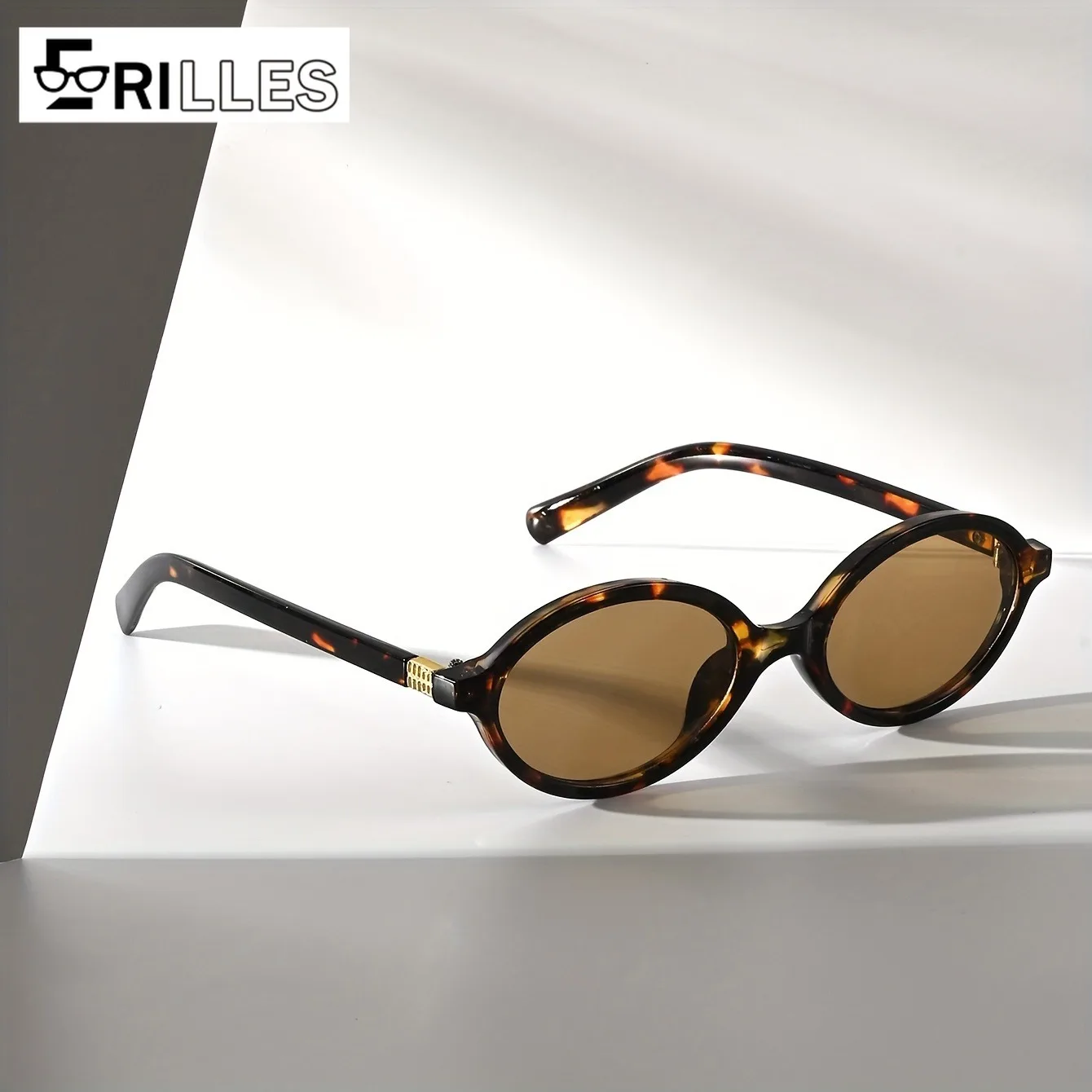 Korean Style Blue Light Blocking Glasses, Retro Ellipse Frame with UV Protection, Women's Fashion Full Frame for Daily Use