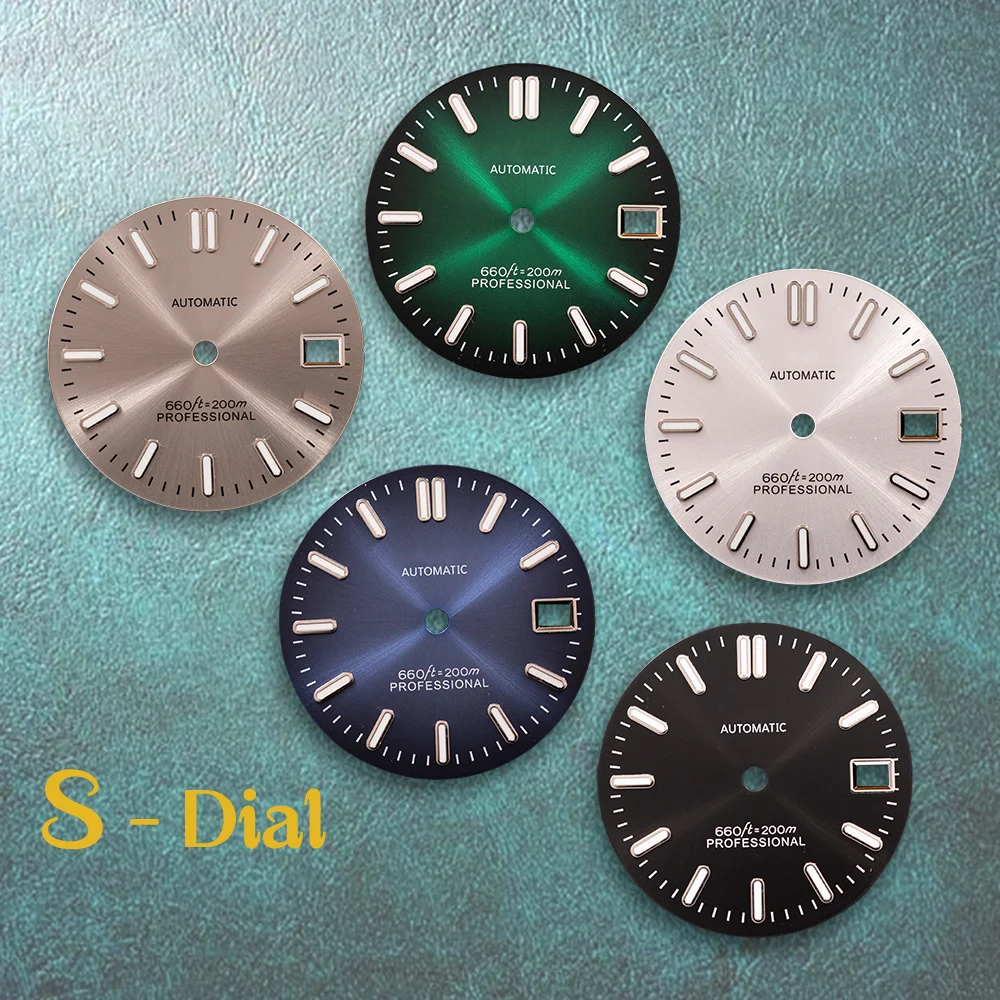 

Новый синий градиентный циферблат с логотипом S, 28,5 мм, с эффектом солнечных лучей, совместимый с механизмами NH35/NH36/4R/7S, с зеленым люминесцентным покрытием, аксессуары для модификации часов