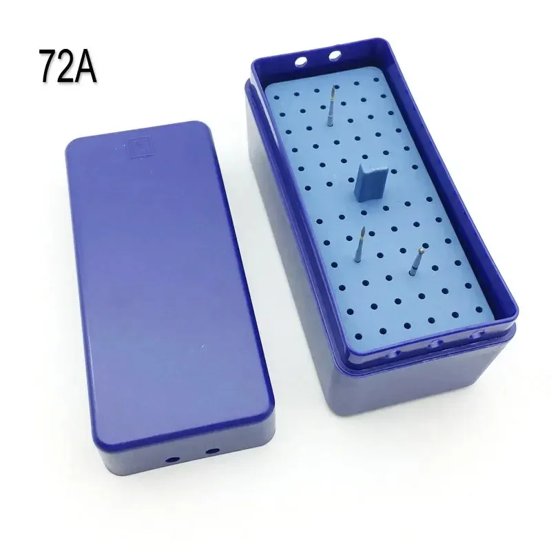 Dental Sterilize Plastic 72HOLES Endo Box for Diamond burs Reamer and Gutta Percha points