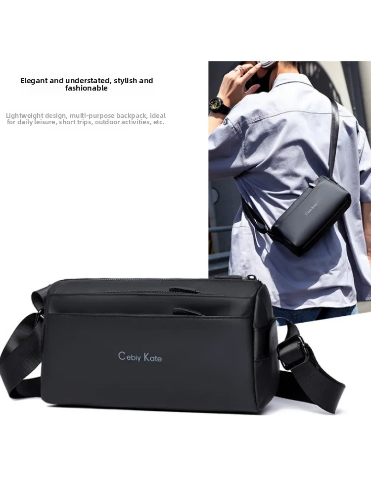 

Casual Commuter Men's Crossbody Bag Faionable Single oulder Ox Cloth Soft Handle Zipper Closure Leisure Sle
