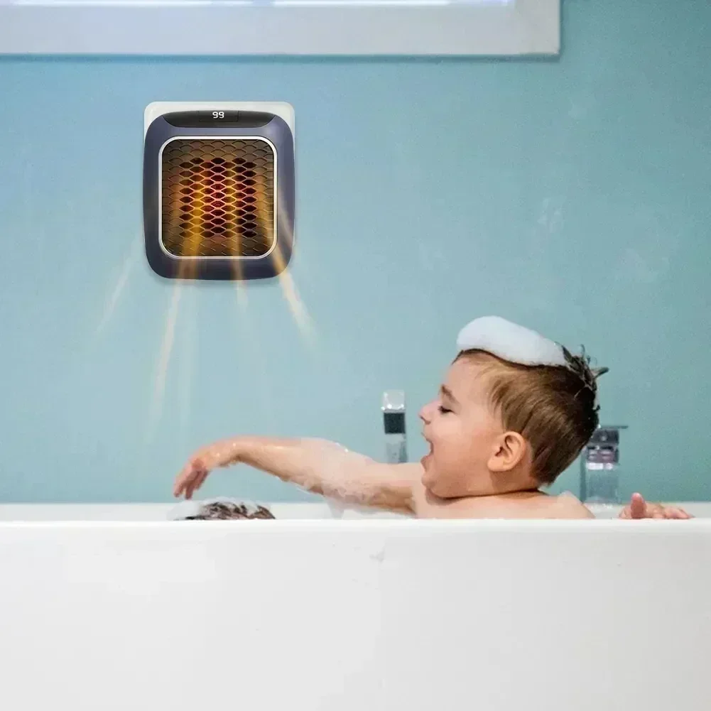 800 واط سخان صغير للمنزل الحمام الصغير مراوح التدفئة الحائط PTC السيراميك سخان كهربائي مع جهاز التحكم عن بعد المنزلية