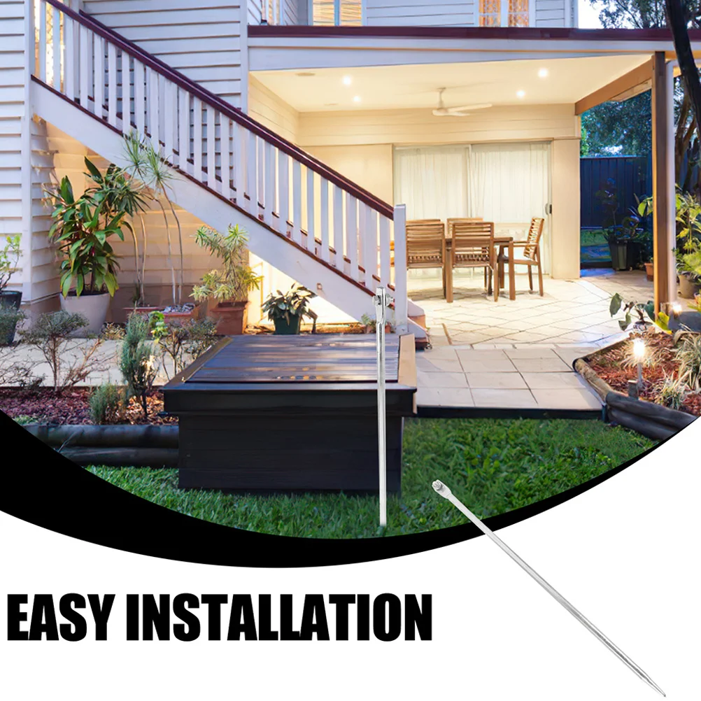 

2Pcs Metal Grounding Rod for Antennas Electric Fences Satellite Dishes Secure Connection Lightweight and Easy to Install