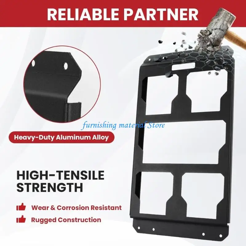 Y5GD 도구 상자 플레이트 헤비 듀티 알루미늄 강철 도구 상자용 알루미늄 장착 플레이트 장착 베이스 보관 도구 상자 설치