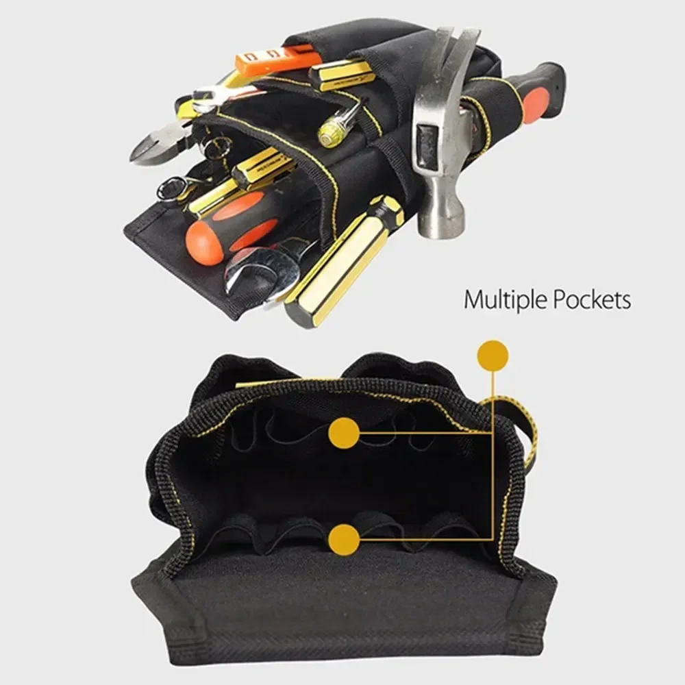 

Professional Electrician Tool Bag Belt Oxford Cloth Waterproof Tool Belt Holder Kit Pockets Convenient Tool Bag with Waist Belt