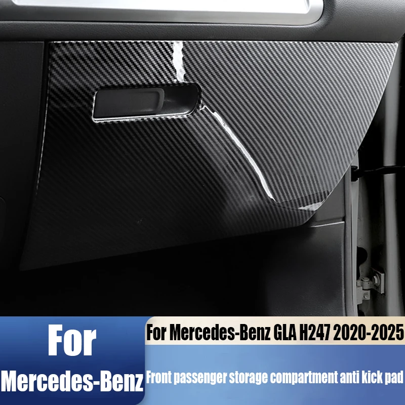 

Для Mercedes-Benz GLA H247 2020-2025 передний пассажирский ящик для хранения, панель с защитой от ударов, принадлежности для украшения интерьера автомобиля