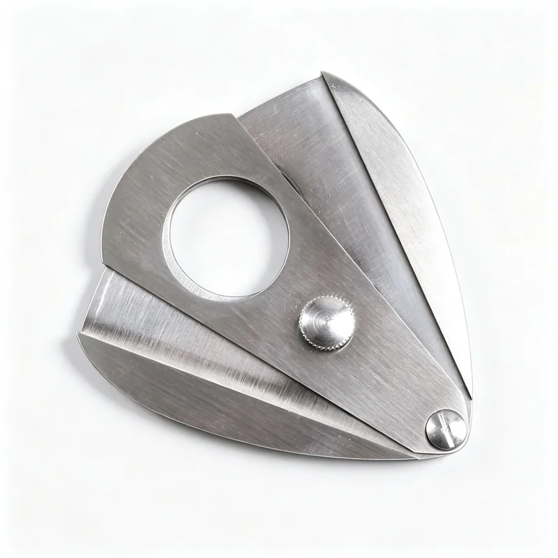 Stainless Steel Cigar Cutter Scissors Cigar Knife Double Blade Cigar Cutter Water Drop Puncher Guillotine Shears