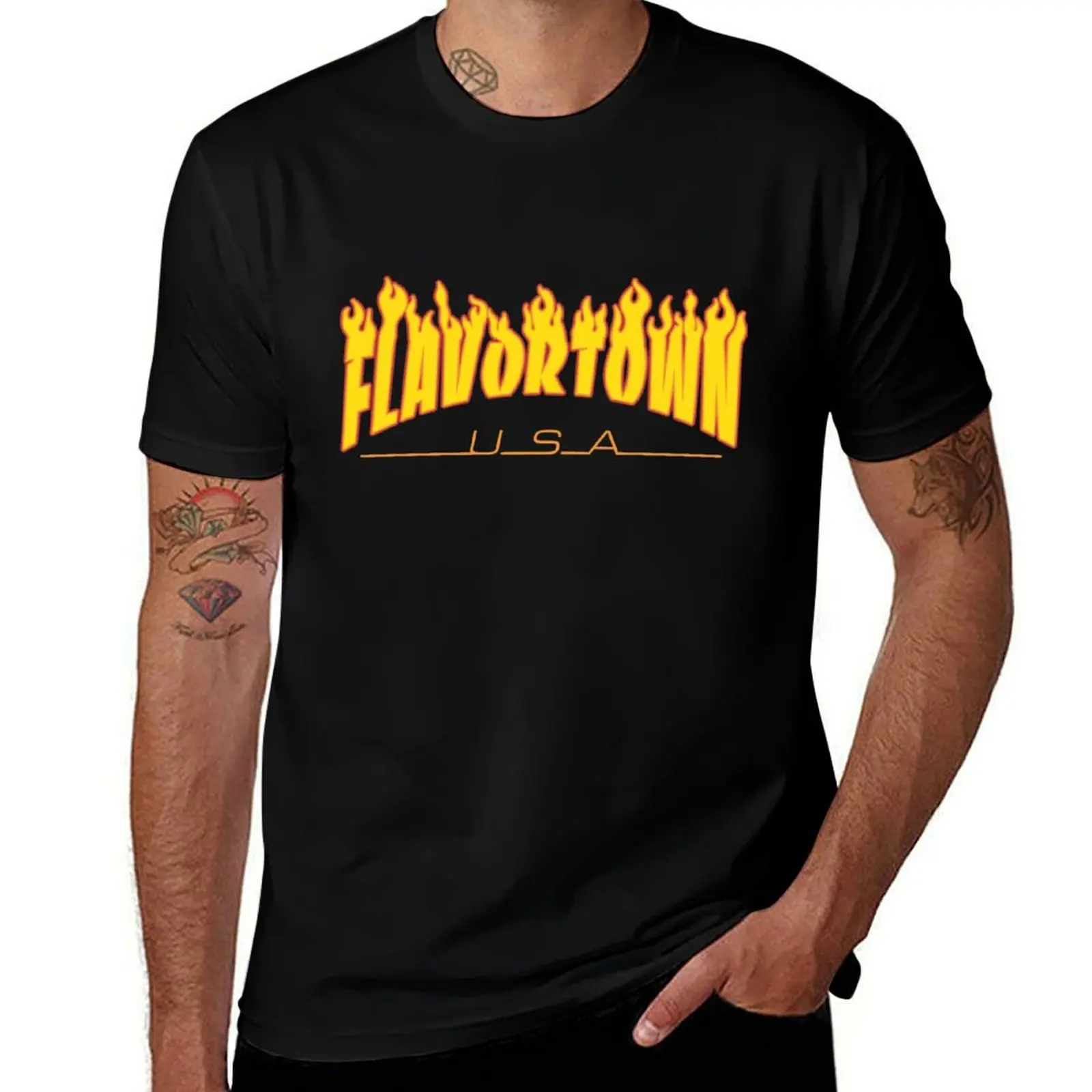 Футболка Flavortown для мужчин, мужские футболки для мужчин, футболка