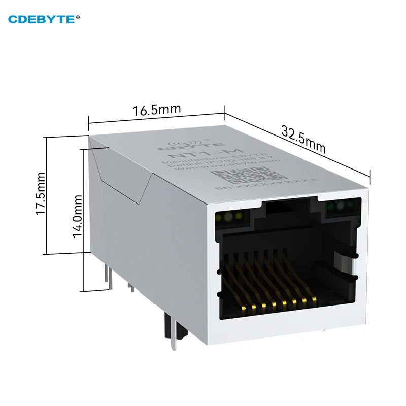 TTL Serial to Ethernet CDEBYTE NT1-M 10M Serial to Network Port RJ45 Ultra Small Size Modbus Gateway TCP to RTU IoT MQTT