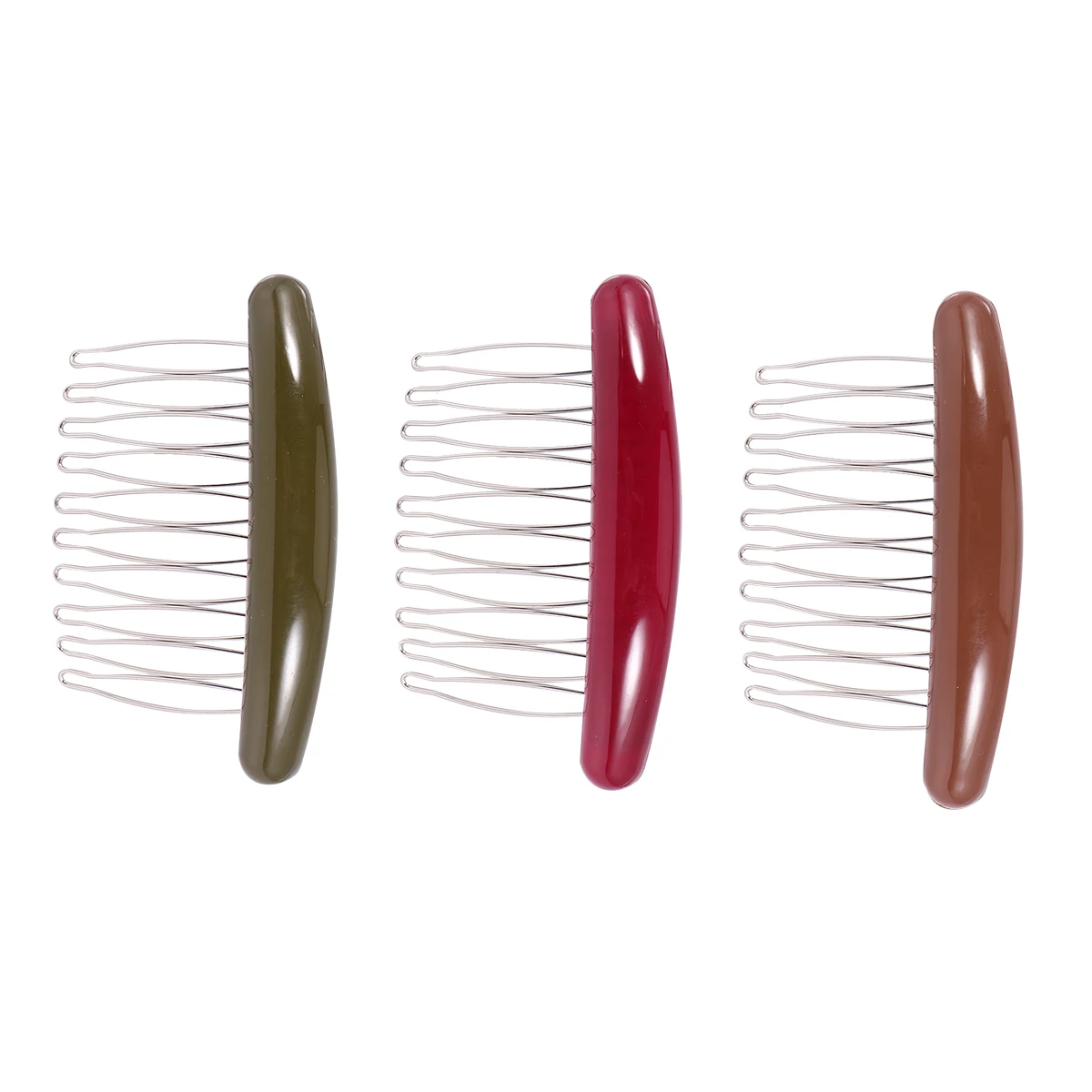 

3 Pcs Anti-slip Hair Comb Small for Mustache Barcomb Pocket Beard Combs Clip Elegant Hairpin Side Broken