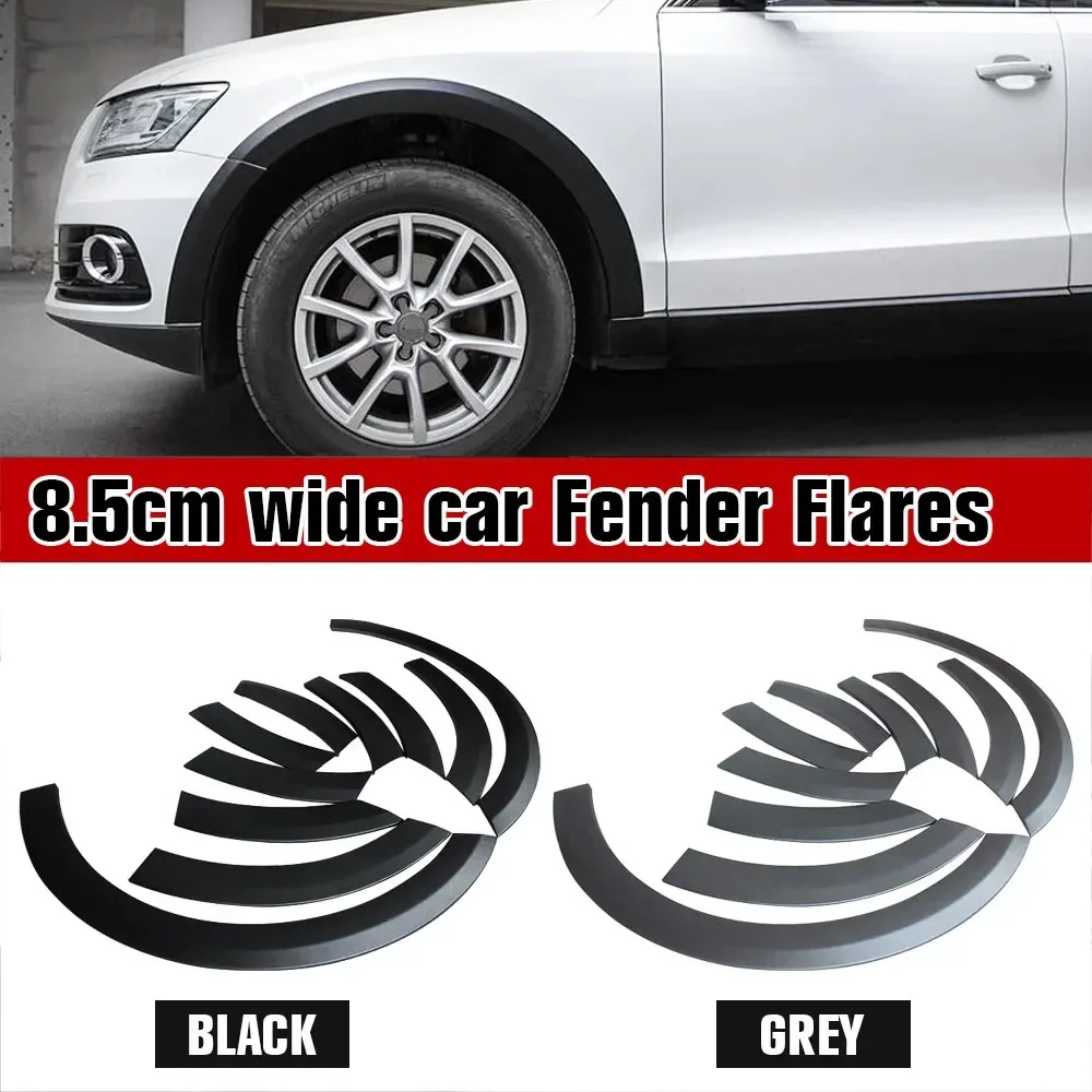 

8.5cm Lip Mud Flaps Extension Protector Car Fender Flares Expander Arch Wheel Guard Eyebrow Body Kit Fit for Audi Q5 2010-2018