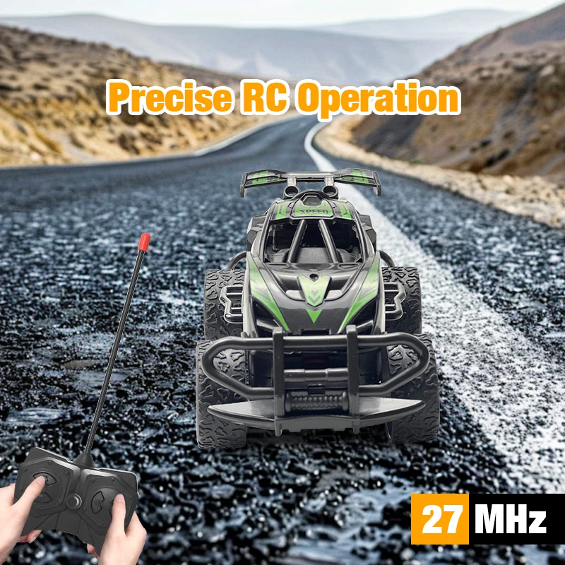 Coche deportivo con control remoto, carga inalámbrica, control remoto, coche de juguete eléctrico de carreras, regalos de vacaciones para niños y niñas, juguetes para niños