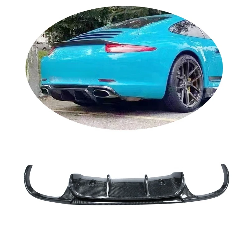 

Carbon Fiber Rear Bumper Lip Diffuser for Carrera 911 991 2012-2015 Car Styling