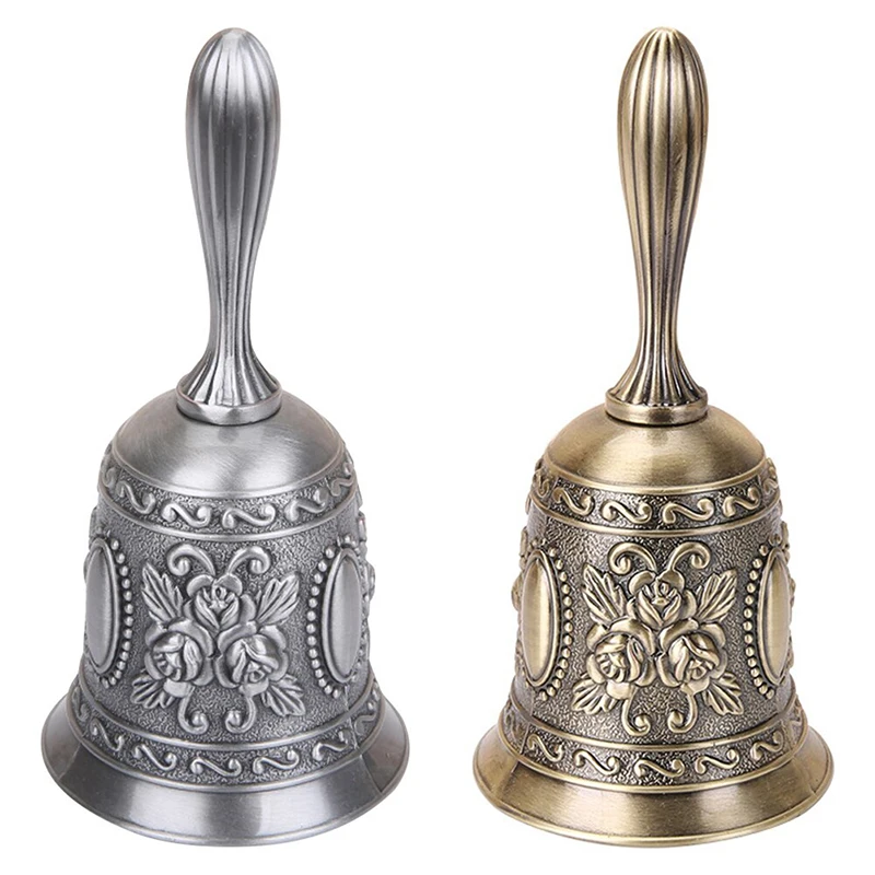 คู่มือ Bell สมาธิ Hand Bell สไตล์วินเทจ Lucky อาหารค่ำสวดมนต์แบบพกพาทิเบตพุทธบริการ Handmade ทองเหลืองการตกแต่งบ้าน