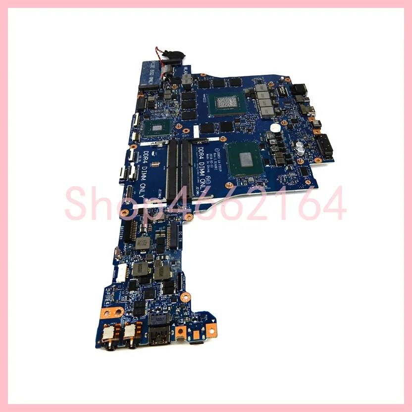 LA-F551P With i5-8300H i7-8750H  CPU GTX1060M GPU Mainboard For Dell Alienware 15 R4 17 R5 Laptop Motherboard 100% Tested OK