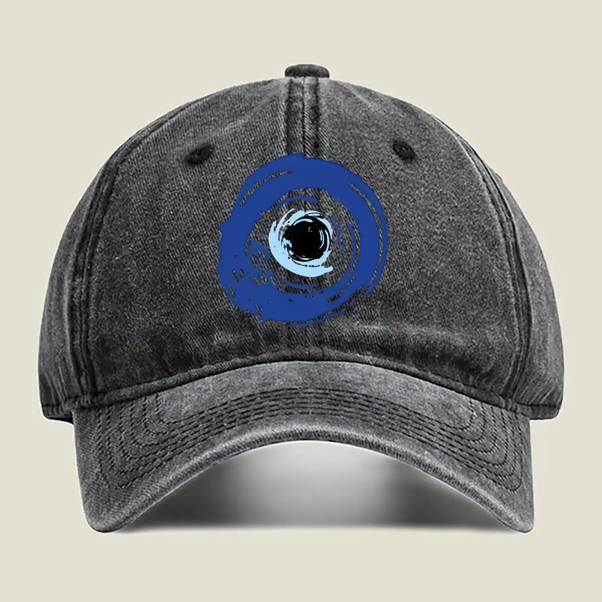 

Black Hole - Subtle, Minimalist, Symbol, Clean, Abstract - Themed Washed Baseball Cap