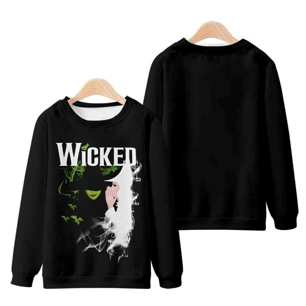 WICKED The Musical Elphaba 3D Print Oversized Hoodie Women Men Long Sleeve Pullover Crewneck Sweatshirt Casual Tracksuit