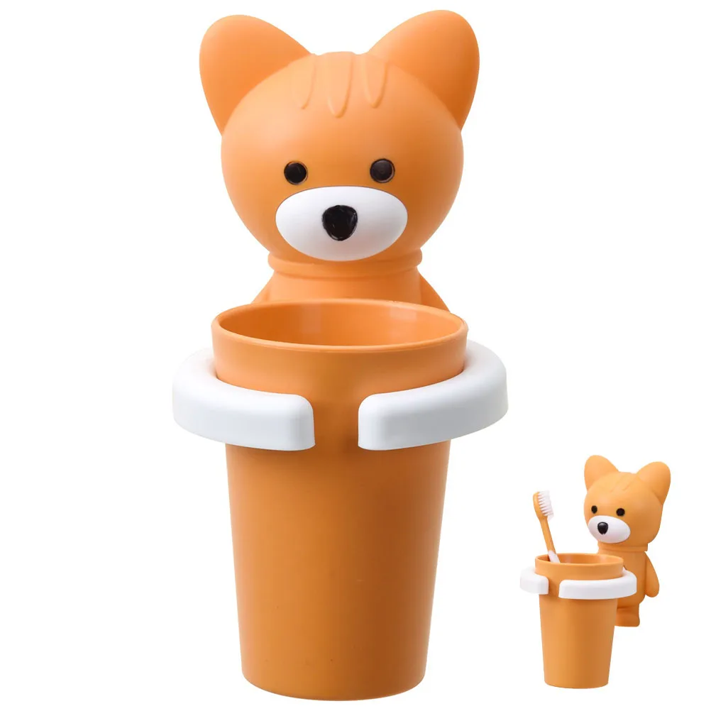 

Wall Mounted Toothbrush Holder for Bathroom Adhesive No Drill Installation Organizer Storage Cup Smooth Surfaces Stainless Steel