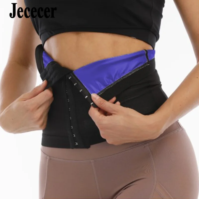 Jececer Abdomen Girdle Woman Sauna Sweat Waist Cincher Tummy Control Corset Slimming Sheath Shapewear