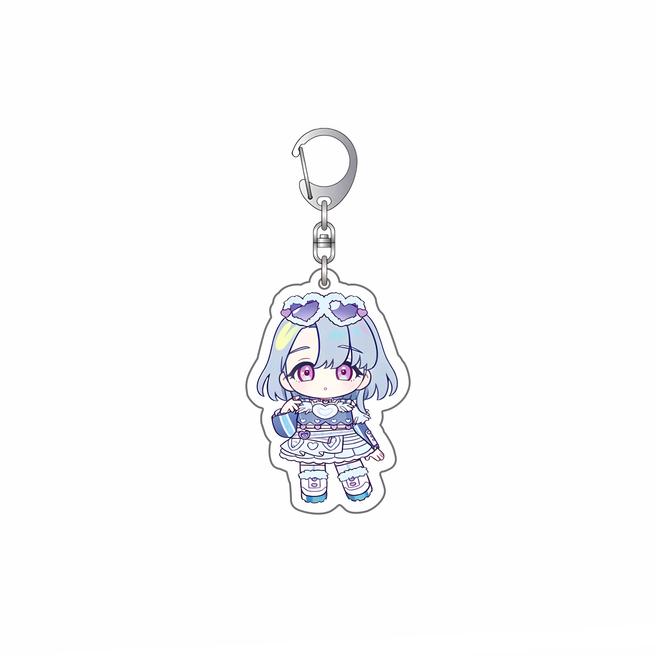 Himitsu no AiPri！Himari Aozora High Transparency Double-Sided Printed Acrylic  keychain Desktop ornaments Gifts 6CM