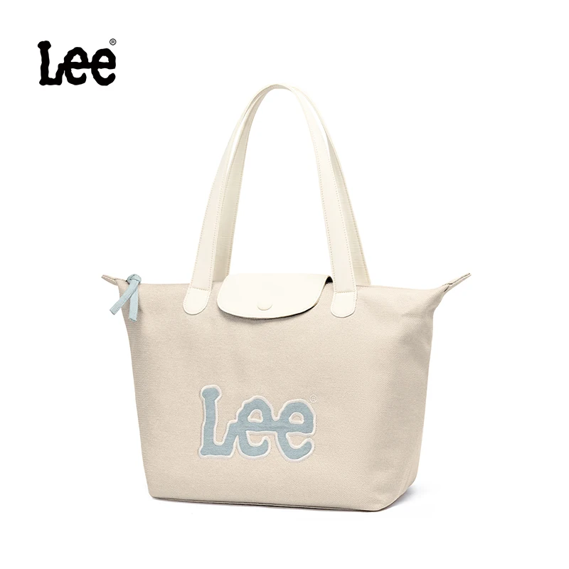 

LEE Women Fabric Tote Bag Simple Utility Large Capacity Handbags Designer Shopping Bag Multiple Pockets With Portable Key Chain