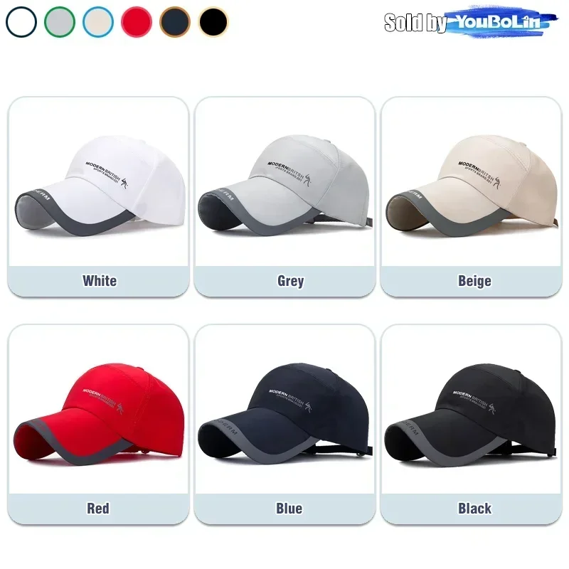 Spring and autumn extended brim sun visor baseball cap outdoor leisure quick-drying fishing hat