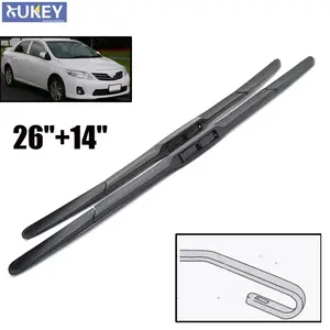 Wiper Refill Rubber 14 26 Inch For Toyota Corolla 2008 2009 2010 2011 2012 2013 2014 2015 2016 2017 2018 Windshield Accessories