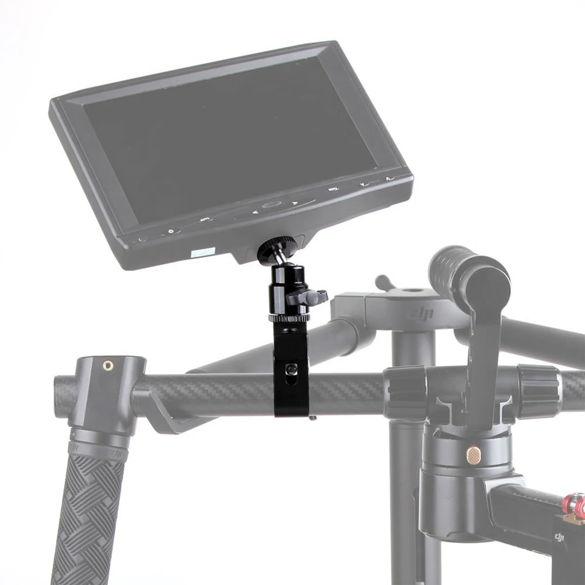 

Aluminum Alloy Ball Head Camera Clamp Mount Hot Shoe Adapter 360 Swivel 1/4 Inch-20 Screw Dslr Camcorder Lcd Monitor Microphone
