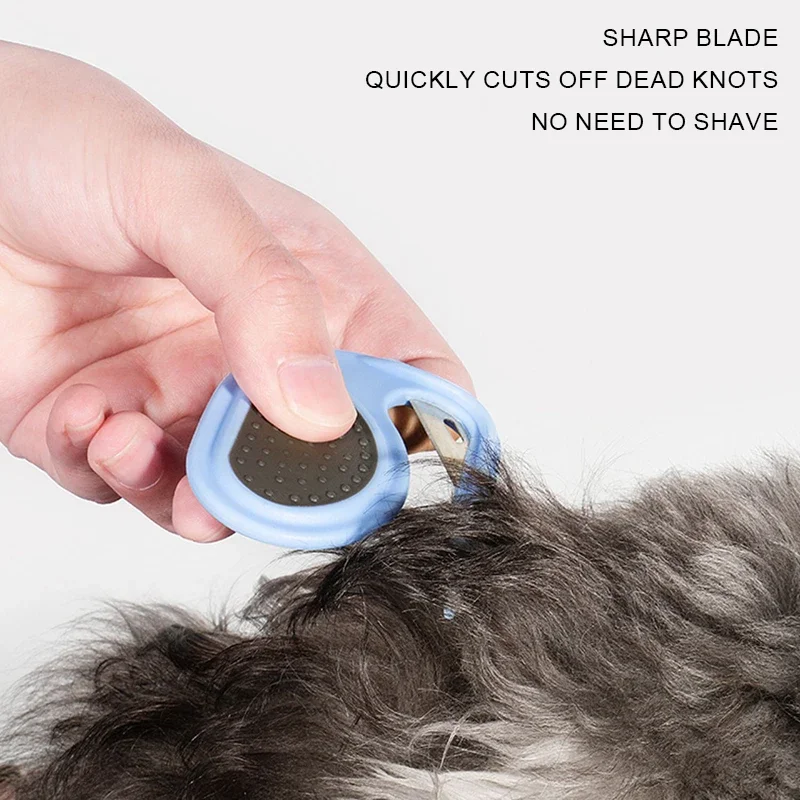 New Dog Hair Remover Brush Pet Open Knot Comb Cat Puppy Hair Fur Shedding Grooming Trimmer Comb Blade Comb Cat Brush