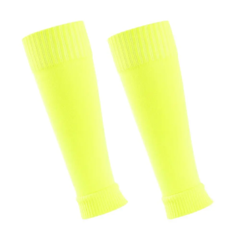 

1 pair Breathable Sports Sock Sleeves Elasticity Non-Slip Football Sock Sleeves Knee Protection Solid Color Men's Sock Sleeves