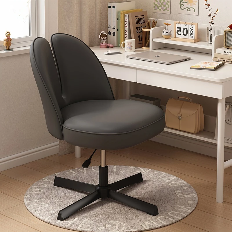 Swivel Office chair living room leisure chair Leather Backrest Computer chair Comfortable study desk soft stool Modern Furniture