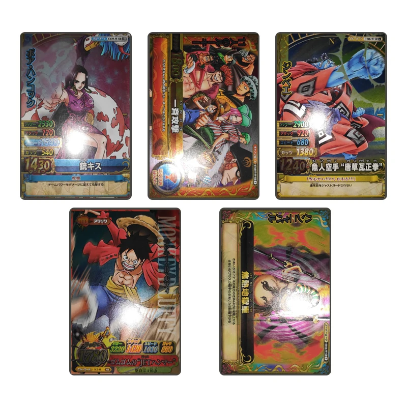 

ONE PIECE Diy Homemade Card cartoon Characters Monkey D Luffy Nico Robin Bartolomeo Collection Card Christmas Birthday Gift