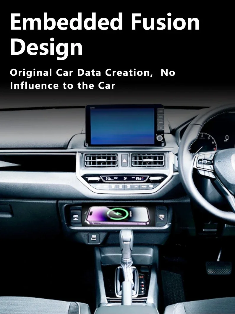 Wireless Charger for Honda WRV 2020-2024 RHD Car Center Console Mobile Phone Intelligent System Magnetic Fast Charging Pad Stand detail image 3