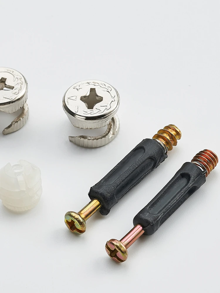 10 قطعة من الأثاث ثلاثة في واحد اتصال جزء سرير خزانة لوحة تركيبة أثاث الأجهزة والتجهيزات المسمار الجوز غريب الأطوار whe #5