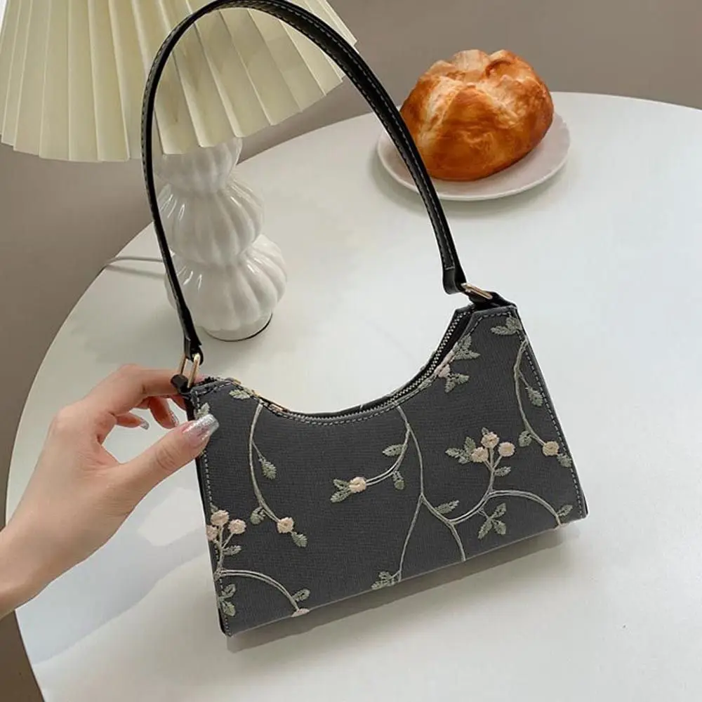 

Sweet Casual Flower For Girls Small Handbag PU Leather Women Underarm Bag Shoulder Bags Mini Messenger Bags Korean Handbag