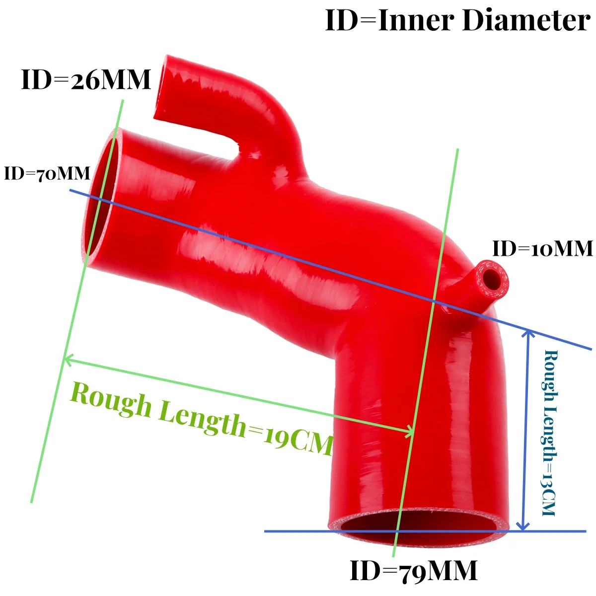 For BMW E46 325i 330ci Z3 2.5 3.0L 2001 2002 2003 2004 2005 2006 Silicone Air Inlet Intake Induction Hose (PLS Check Shape&Size)