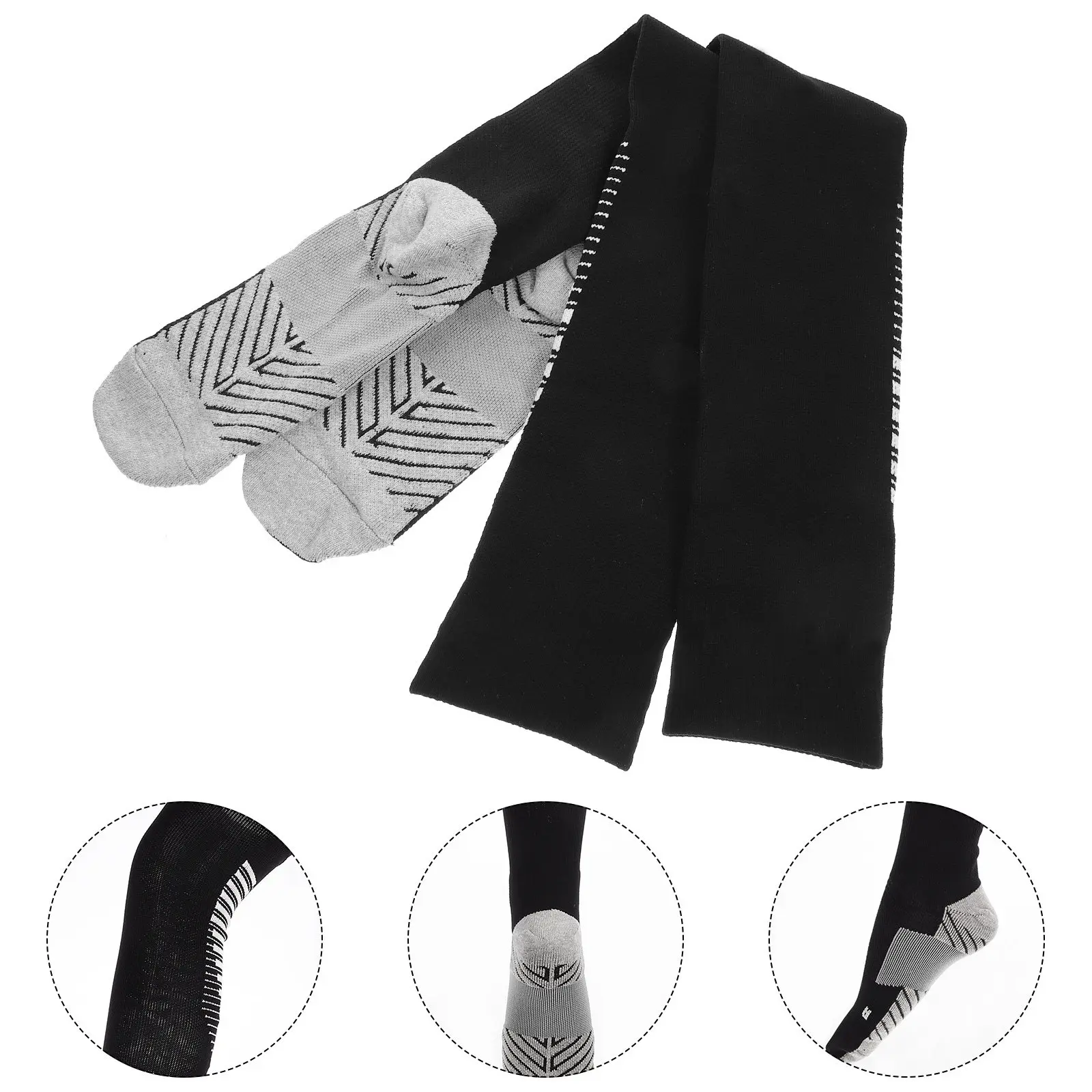

1Pair High-Quality Cotton Ski Socks Ergonomic Fit Breathable Lightweight Warm Thicken Sole for Skiing Snowboarding Hiking