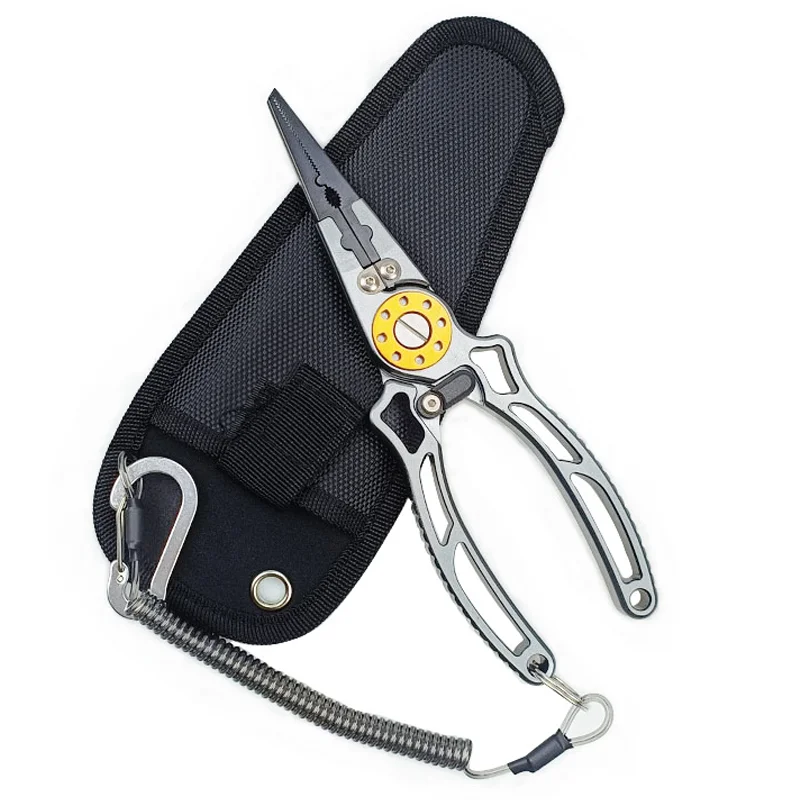 1 шт., плоскогубцы для рыбалки, инструменты, резак для лески, многофункциональный узел, ножницы из алюминиевого сплава, средство для удаления крючков, 115 г, 20 см, рыболовное снаряжение