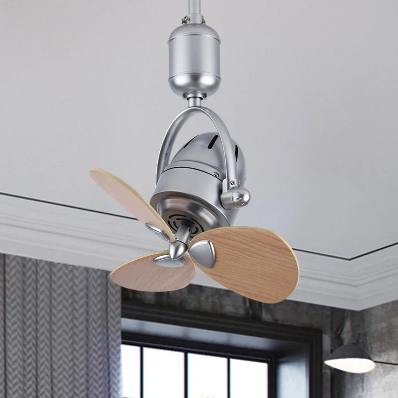 Shaking head small ceiling fan, 16 inch mini luxury corridor, study room, kitchen, bar counter, wall mounted dual-purpose high