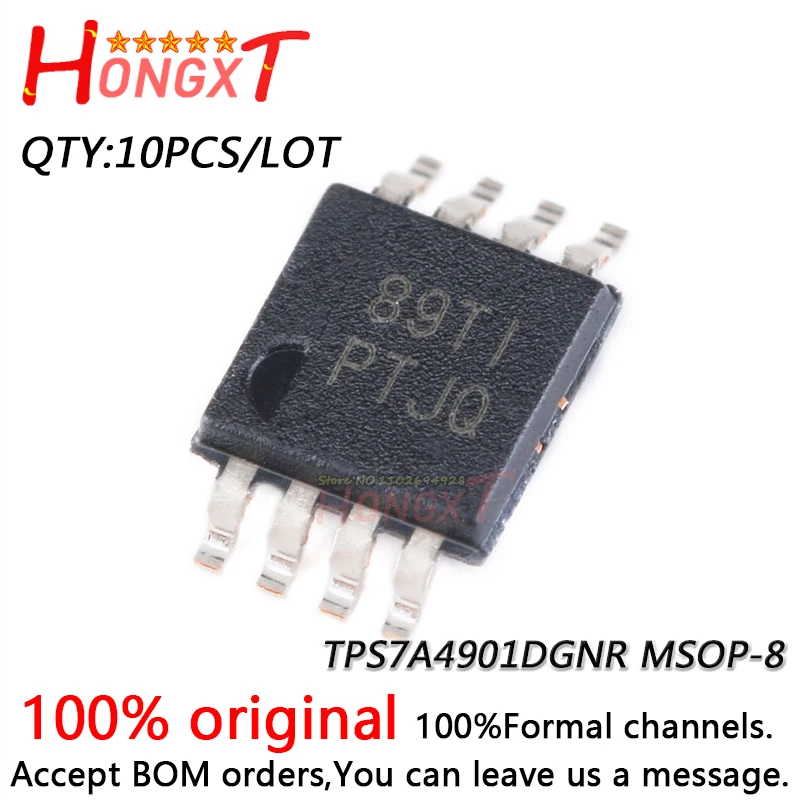 10PCS 100% New TPS7A4901DGNR TPS7A4901DGNT TPS7A4901 PTJQ MSOP-8.Chipset