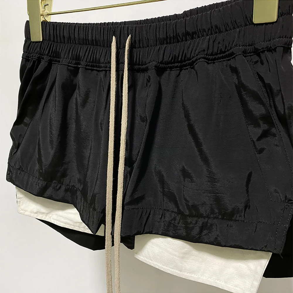 2024 wiosenno-letnie nowe damskie szorty Y2k biała kieszeń eksponowane elastyczny sznurek do ściągania talii krawat przypadkowy dojeżdżający do pracy sto najnowsze spodnie