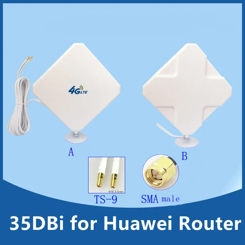 

Антенна 4G 35 дБи A/B LTE Antenna SMA TS9 Разъем для модема 4G Huewei маршрутизатор B593/B310/B315/B880/E5172/E5186/B890 B310AS-852