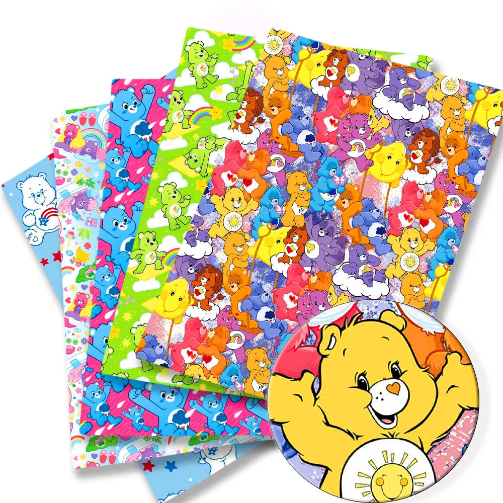 Tela de dibujos animados DIY140 * 50cm costura hecha a mano Patchwork acolchado vestido de bebé hoja para el hogar tela impresa costura tela para niños